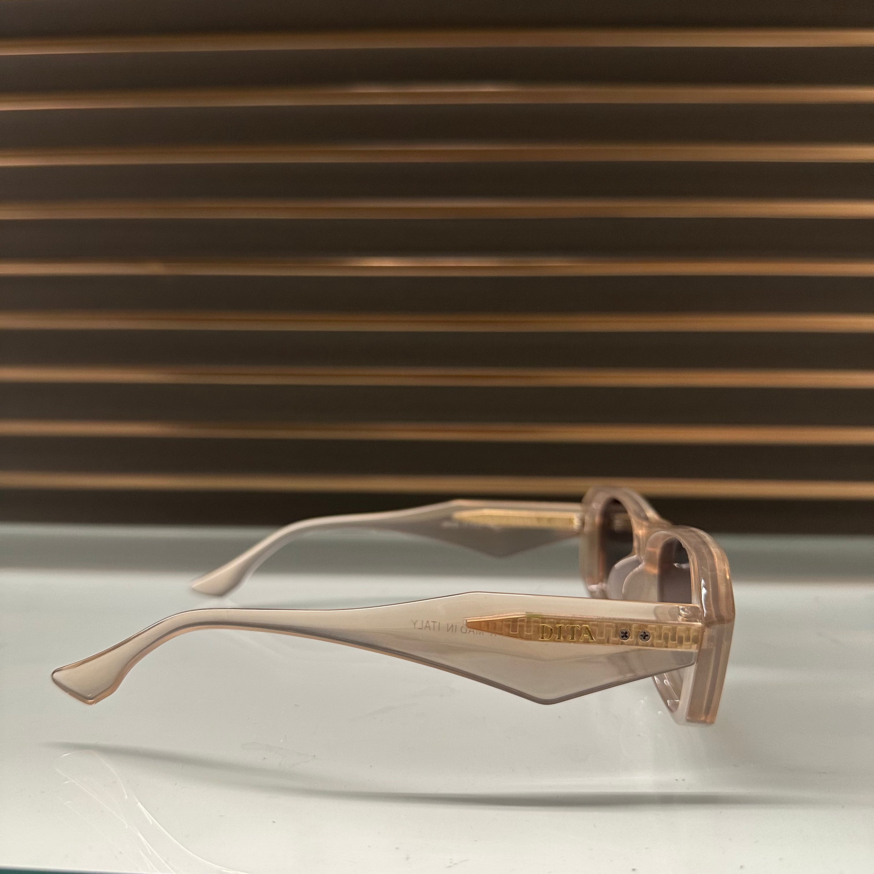 DITA 26326 Sunglasses โ Wolf Ghost & Black Glass with Custom Patterned Design