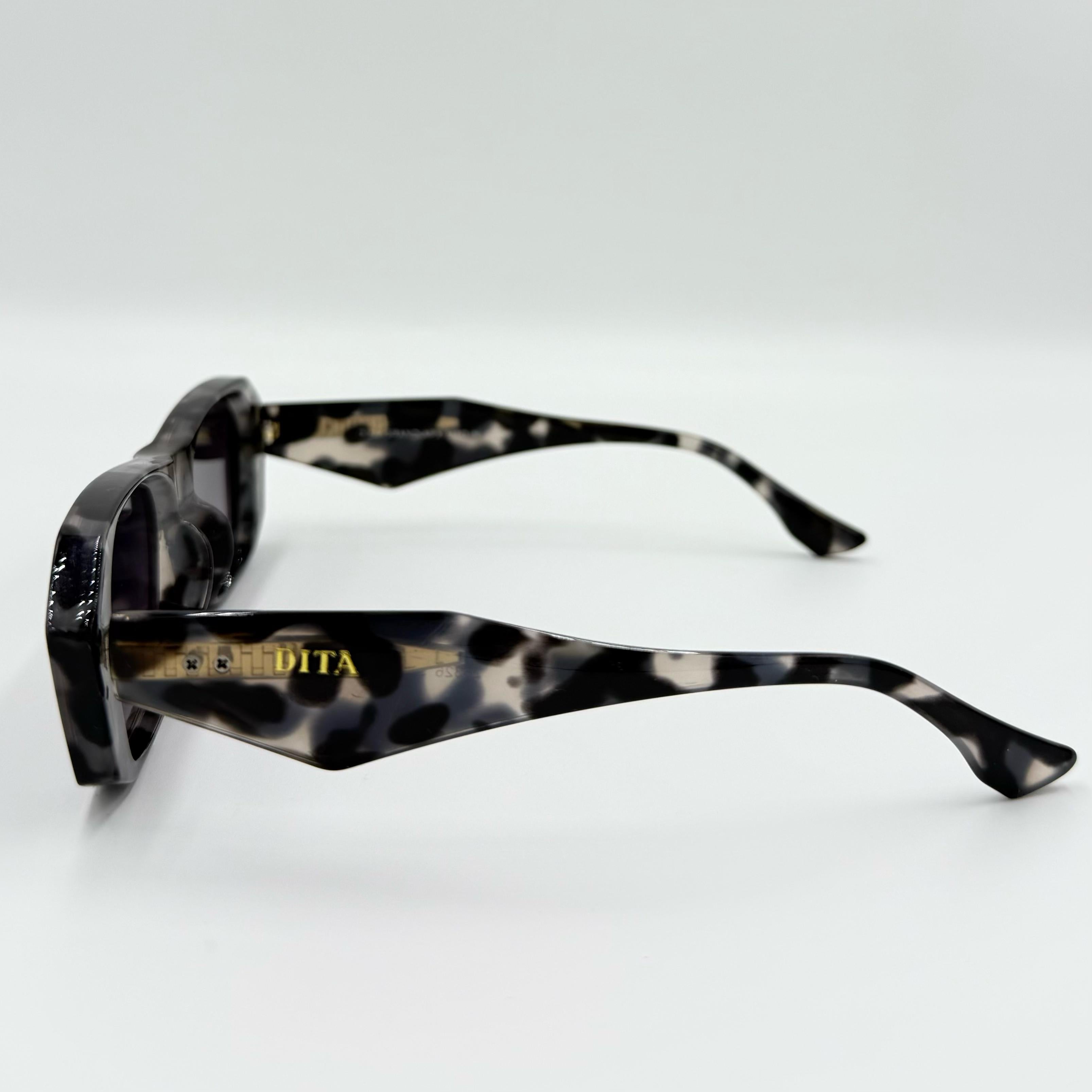 DITA 26326 Sunglasses โ Wolf Ghost & Black Glass with Custom Patterned Design