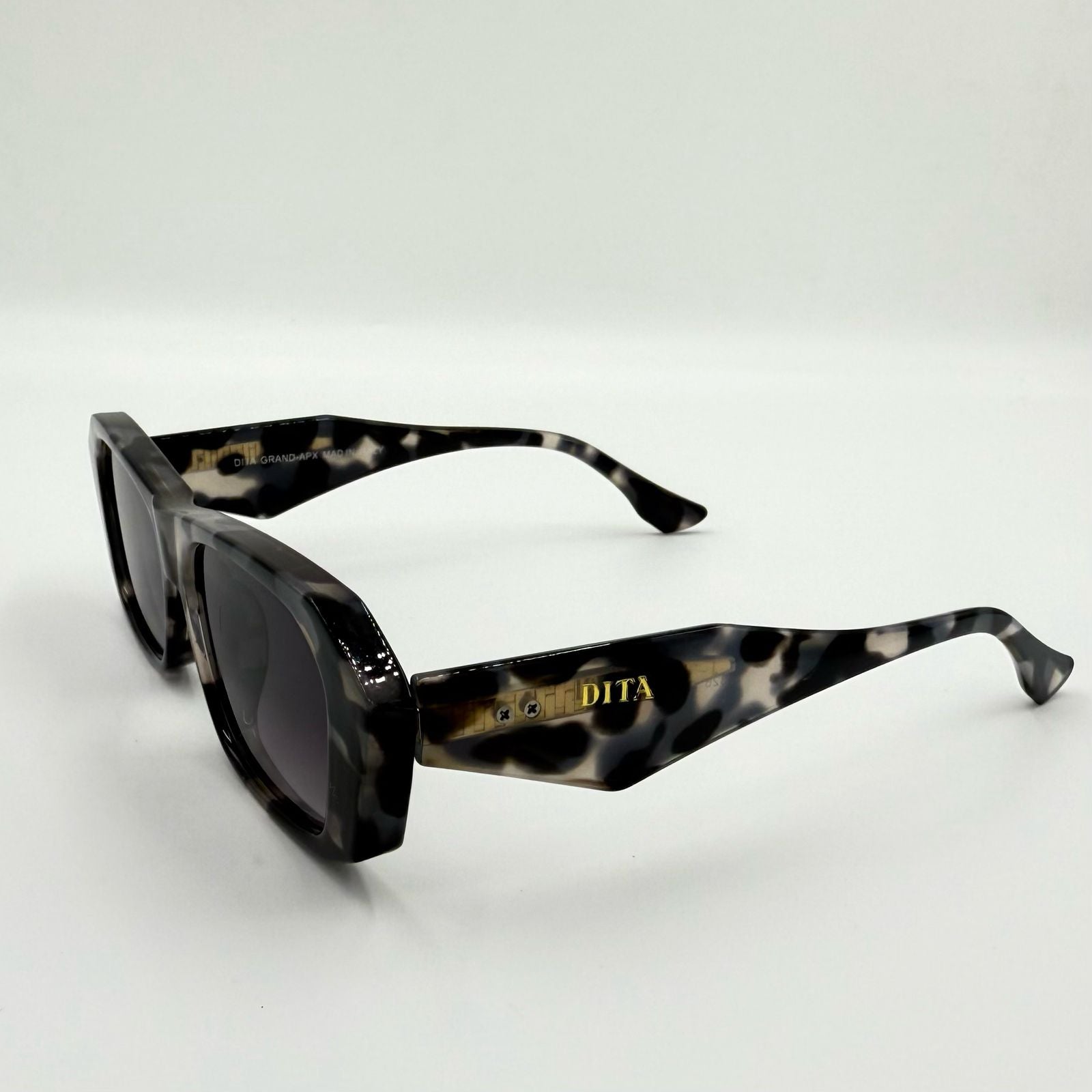 DITA 26326 Sunglasses โ Wolf Ghost & Black Glass with Custom Patterned Design