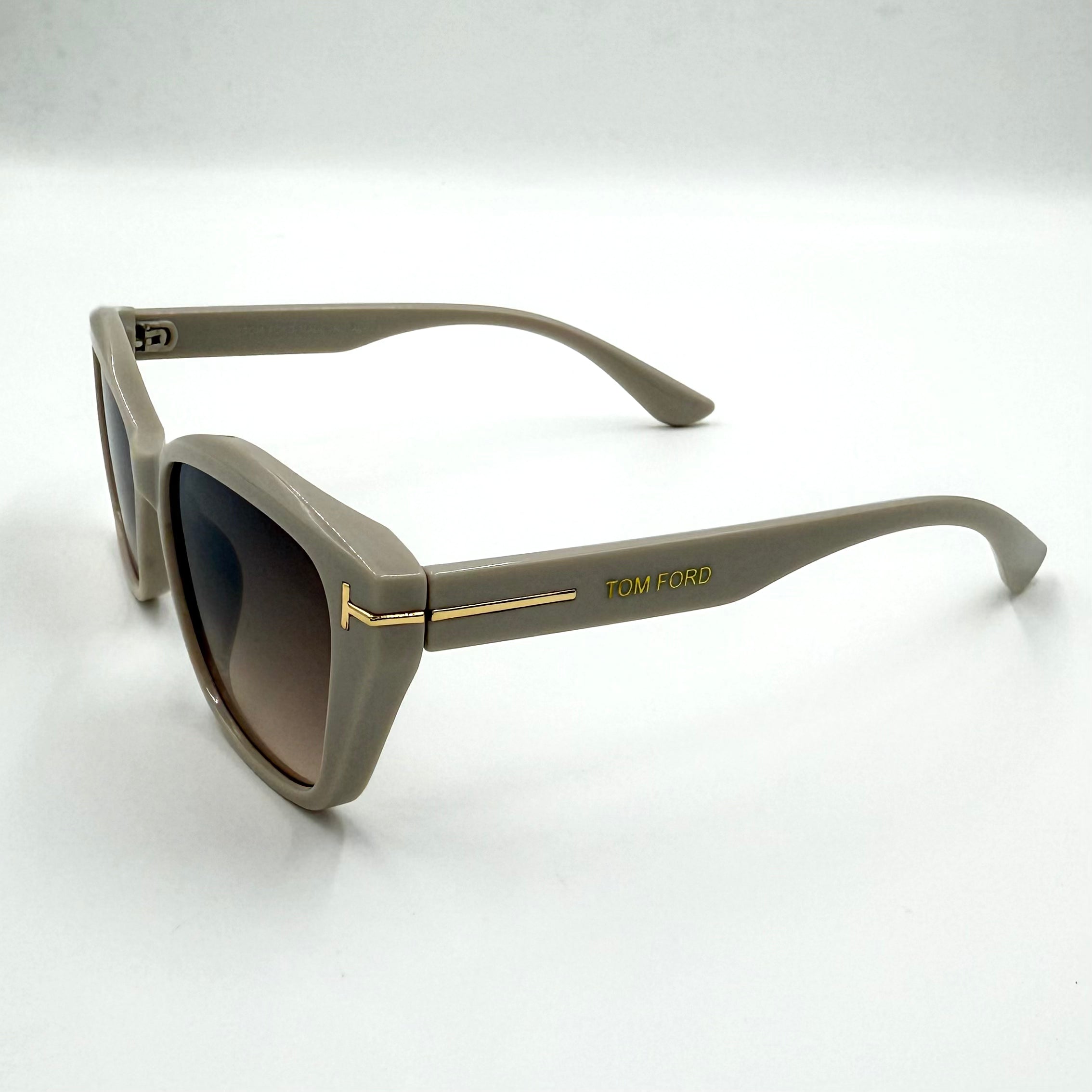 Tom Ford 23567 Women’s Sunglasses – Black & Beige with Signature Design
