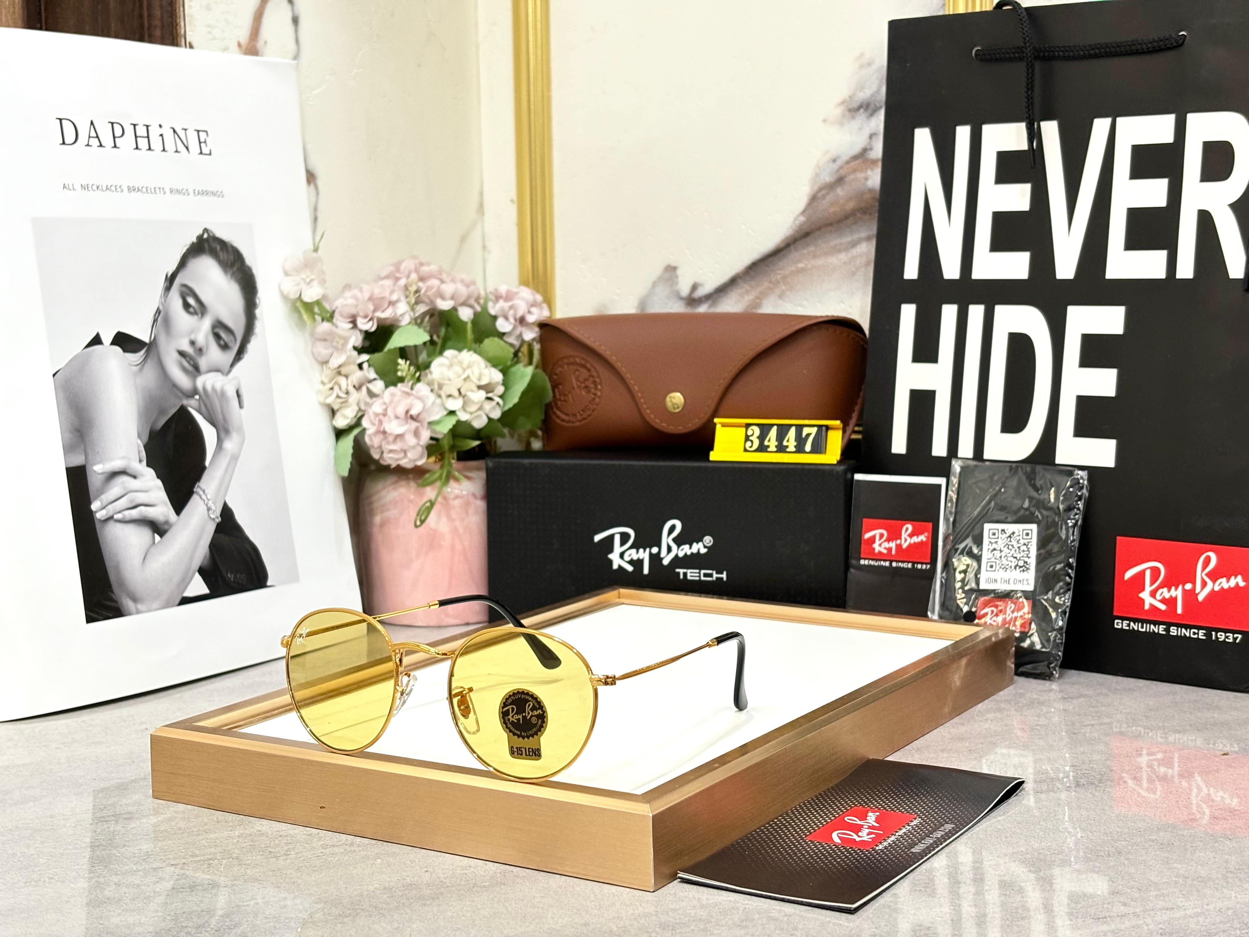 R_B Solstice Gold Sunglasses