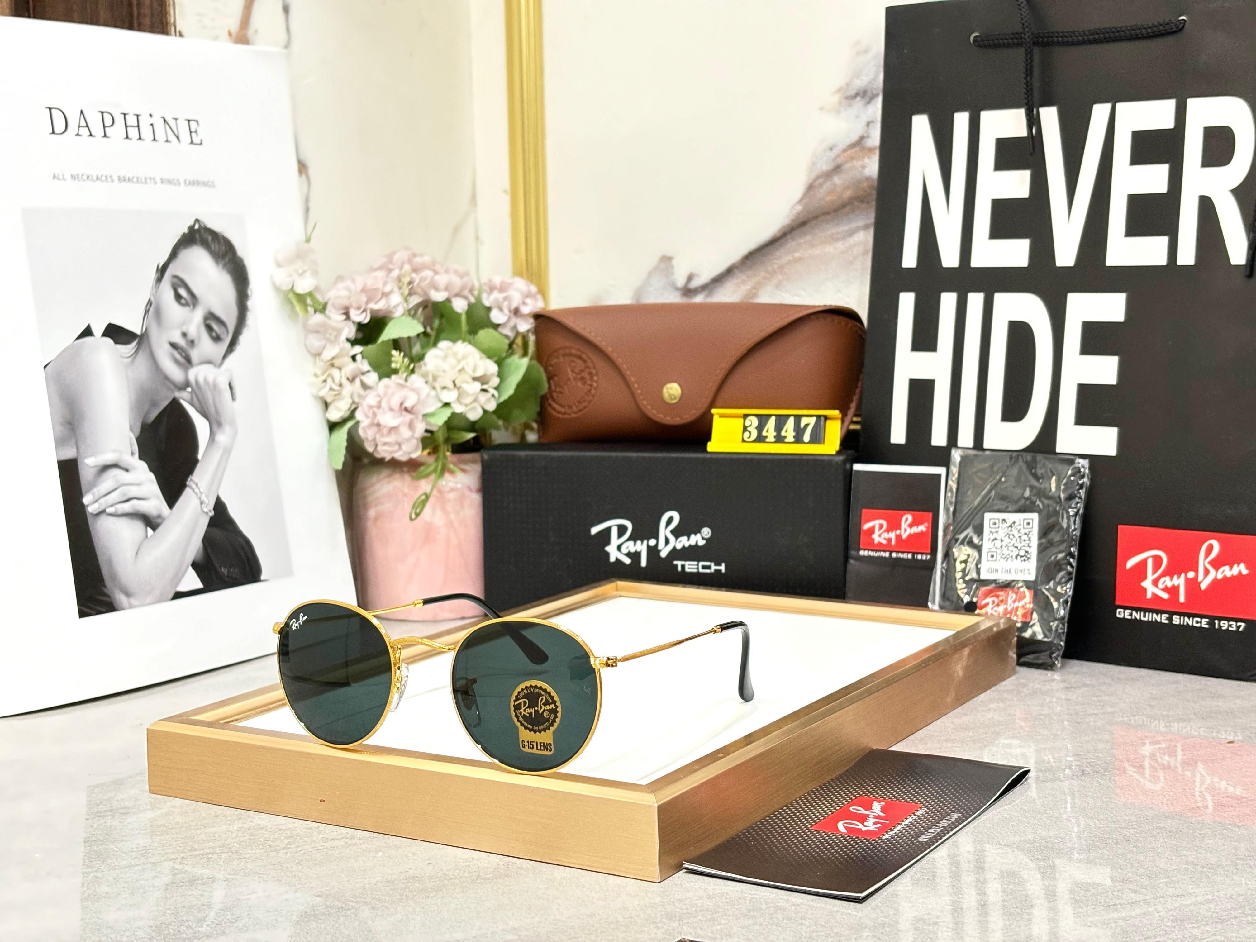 R_B Solstice Gold Sunglasses
